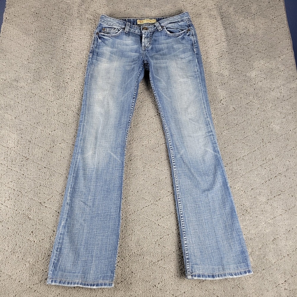 Buckle BKE Jeans Womens 28x33.5 Blue Hannah Boot Low Rise Bootcut Stretch Denim